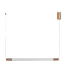 Abruzzo Lampa wisząca pozioma szklana złota 2.5W 3000K Jacob ABR-LWLJ-3W-3000K