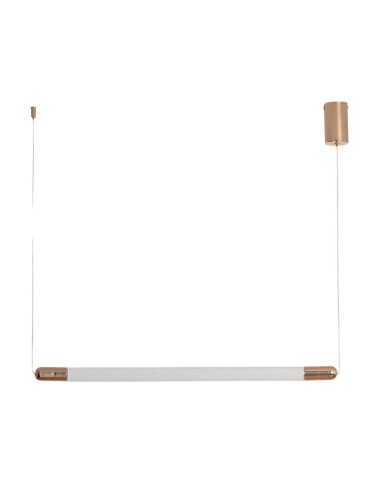 Abruzzo Lampa wisząca pozioma szklana złota 2.5W 3000K Jacob ABR-LWLJ-3W-3000K