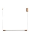 View Abruzzo Gold 2.5W 3000K Jacob horizontal glass pendant lamp ABR-LWLJ-3W-3000K