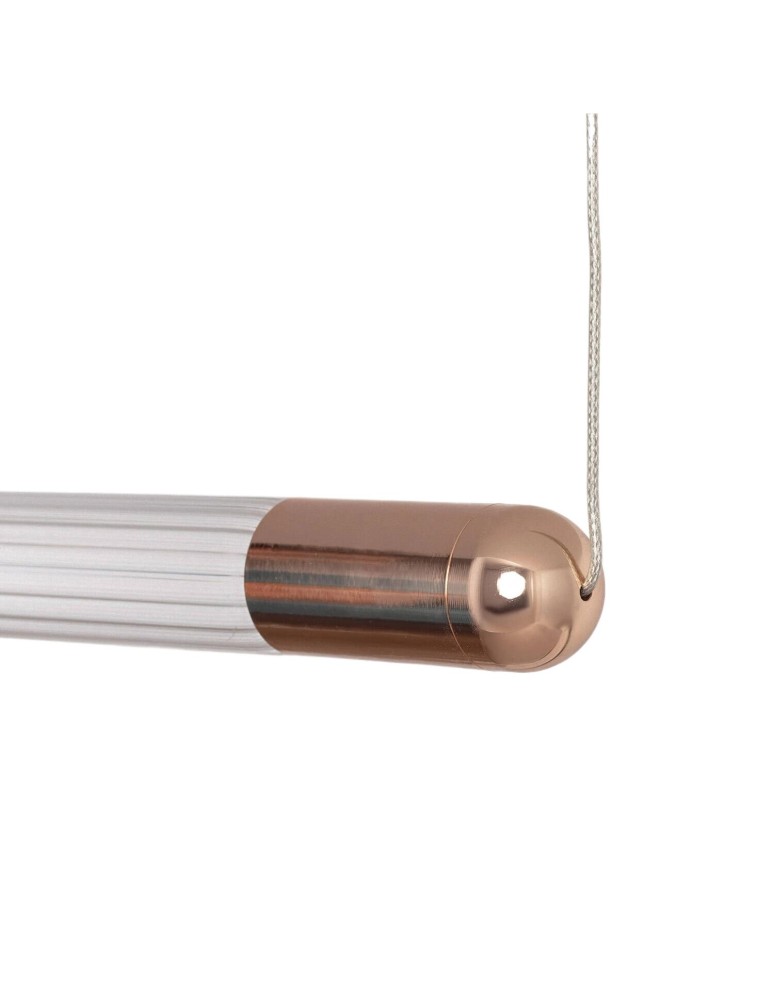 Abruzzo Lampa wisząca pozioma szklana złota 2.5W 3000K Jacob ABR-LWLJ-3W-3000K