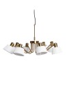 View Abruzzo Gold and white 8xE14 Dali chandelier pendant lamp ABR-Z8XE14-DALI