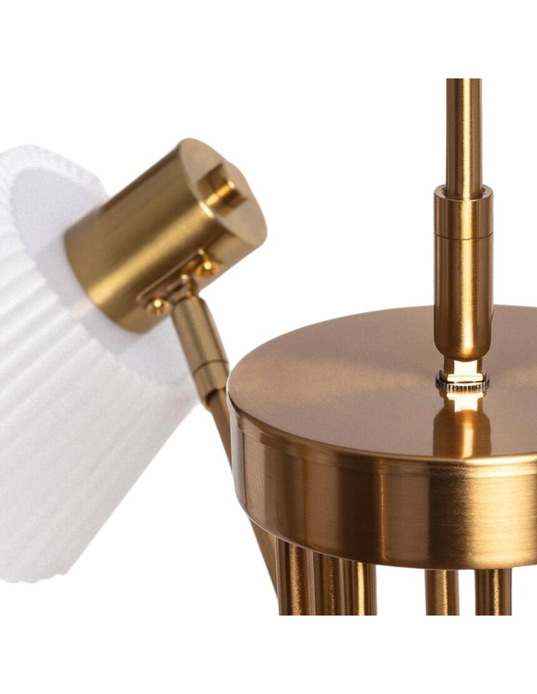 Pendant lamps - Abruzzo Gold and white 8xE14 Dali chandelier pendant lamp ABR-Z8XE14-DALI - product kolory-swiatla.pl 2