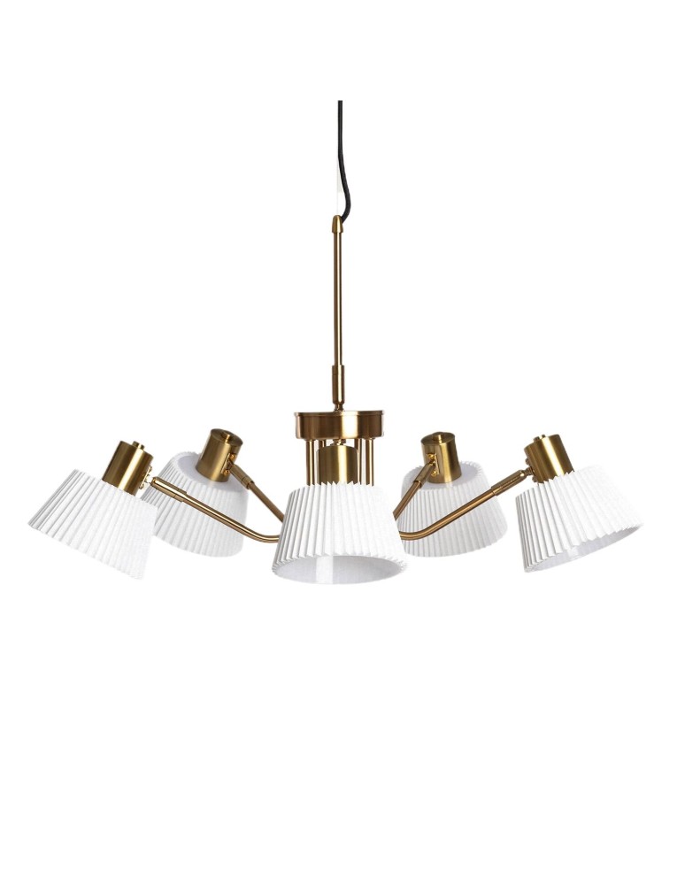 Abruzzo Lampa wisząca żyrandol Złoto-biały 6xE14 Dali ABR-Z6XE14-DALI