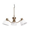 Abruzzo Lampa wisząca żyrandol Złoto biały 3xE14 Dali ABR-Z3XE14-DALI