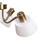 Abruzzo Lampa wisząca żyrandol Złoto biały 3xE14 Dali ABR-Z3XE14-DALI