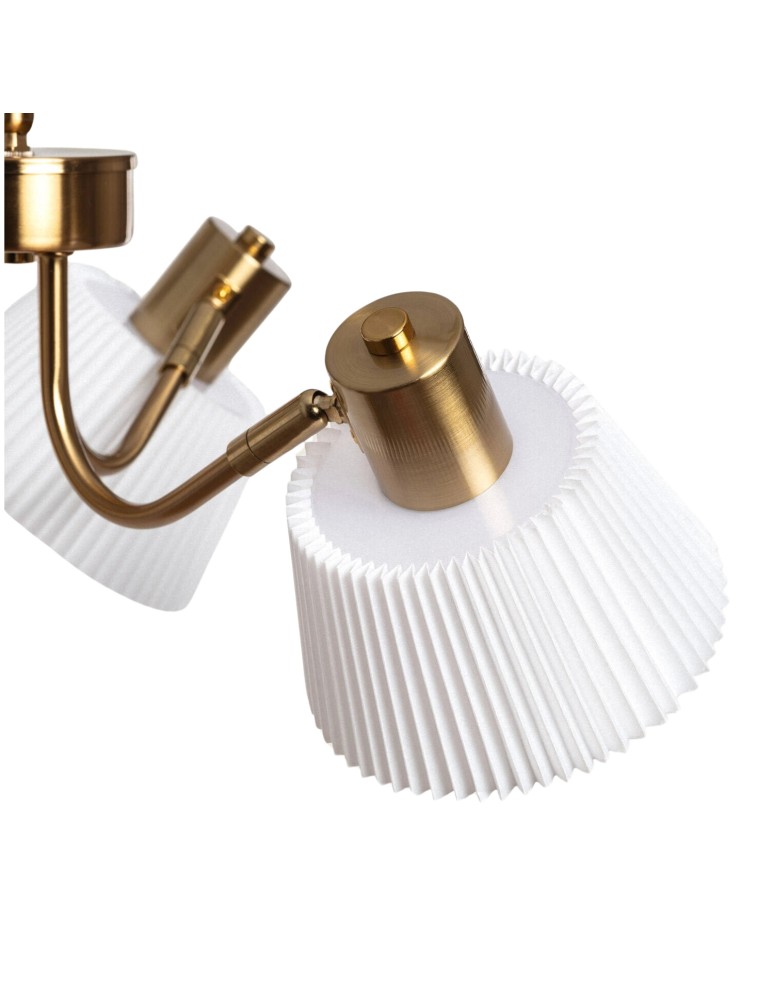 Pendant lamps - Abruzzo Gold White 3xE14 Dali chandelier pendant lamp ABR-Z3XE14-DALI - product kolory-swiatla.pl 4