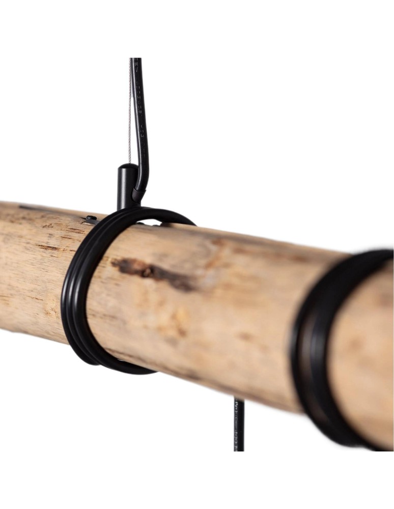 Abruzzo Lampa wisząca drewniana liniowa 5xE27 Cerveza ABR-LWL-5XE27