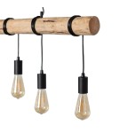 Abruzzo Lampa wisząca drewniana liniowa 5xE27 Cerveza ABR-LWL-5XE27