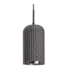 Abruzzo Lampa wisząca szklana szara E27 Slendore ABR-LWS-C-SLN