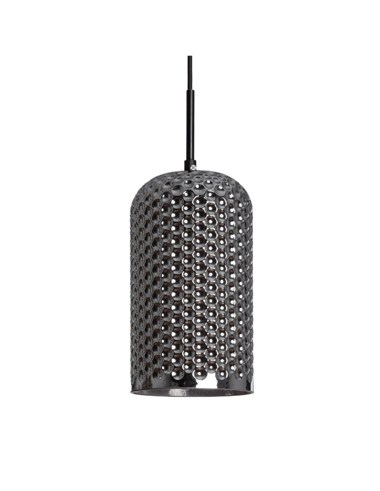 Abruzzo Lampa wisząca szklana szara E27 Slendore ABR-LWS-C-SLN