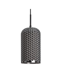 Abruzzo Lampa wisząca szklana szara E27 Slendore ABR-LWS-C-SLN