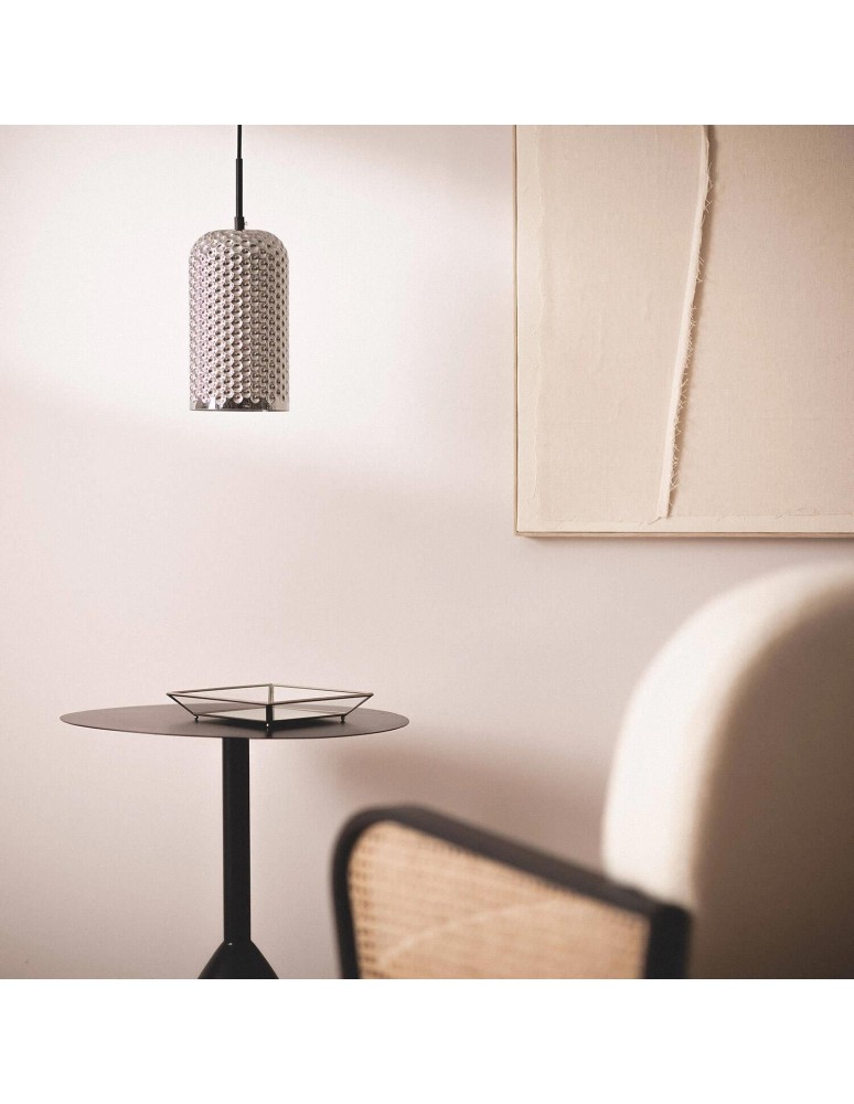 Pendant lamps - Abruzzo Grey E27 Slendore glass pendant lamp ABR-LWS-C-SLN - product kolory-swiatla.pl 2