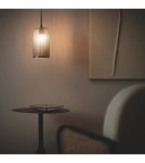 Abruzzo Lampa wisząca szklana szara E27 Slendore ABR-LWS-C-SLN