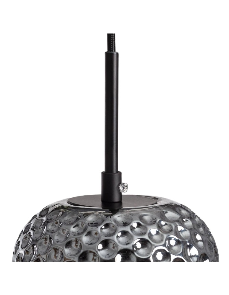 Abruzzo Lampa wisząca szklana szara E27 Slendore ABR-LWS-C-SLN