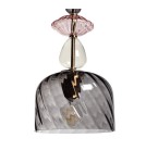 Abruzzo Lampa wisząca szklana E27 Riflesso Koloreno ABR-LWS-RIF