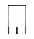 Abruzzo Lampa wisząca 3xGu10 czarna 65cm Stella ABR-LWL-3XGU10