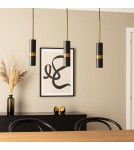 Pendant lamps - Abruzzo Pendant lamp 3xGu10 black 65cm Stella ABR-LWL-3XGU10 - product 2