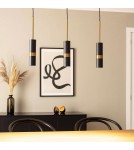 Pendant lamps - Abruzzo Pendant lamp 3xGu10 black 65cm Stella ABR-LWL-3XGU10 - product 3