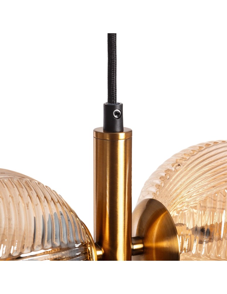 Pendant lamps - Abruzzo Amber 4xG9 Sogno glass pendant lamp ABR-LWS-4XG9 - product kolory-swiatla.pl 2