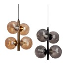 Pendant lamps - Abruzzo Amber 4xG9 Sogno glass pendant lamp ABR-LWS-4XG9 - product 3