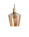View Abruzzo Amber E27 glass pendant lamp Ø20cm Incanto ABR-LWS-A-INC