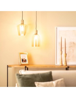 Abruzzo Lampa wisząca szklana bursztynowa E27 Ø20cm Incanto ABR-LWS-A-INC - produkt 2