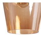 Abruzzo Lampa wisząca szklana bursztynowa E27 Ø20cm Incanto ABR-LWS-A-INC