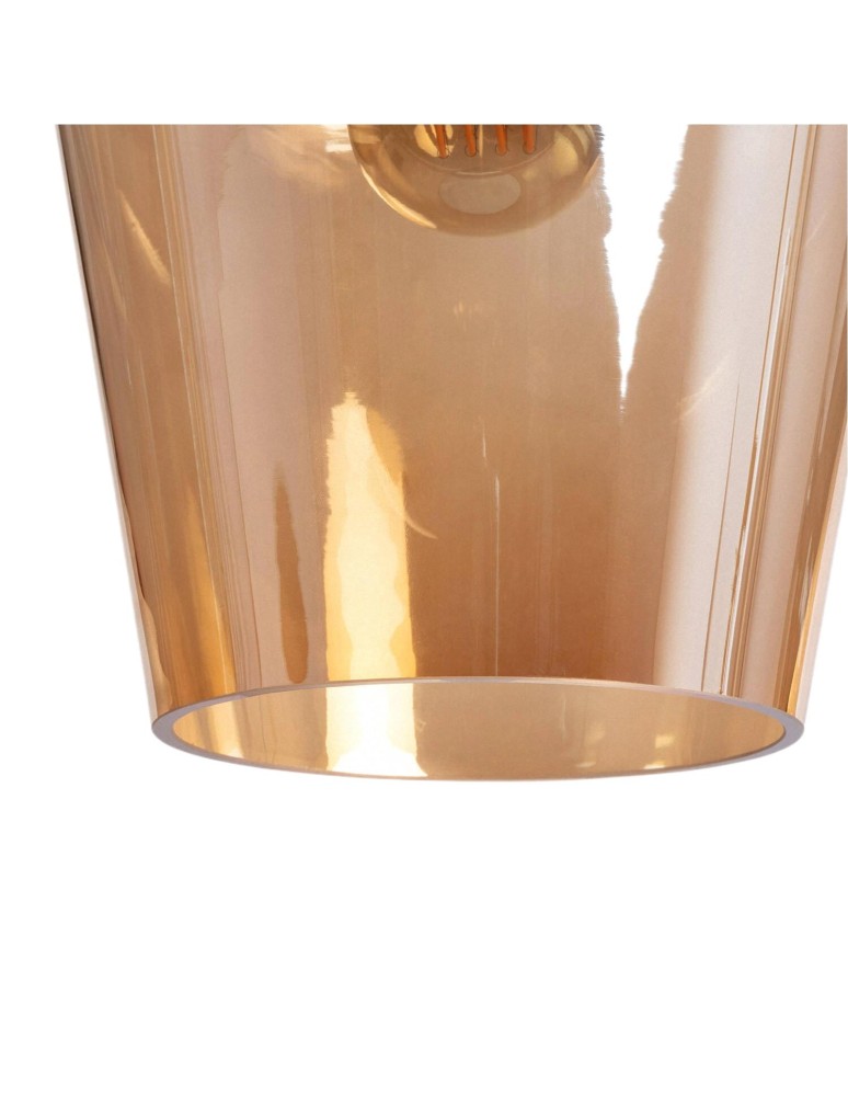 Abruzzo Lampa wisząca szklana bursztynowa E27 Ø20cm Incanto ABR-LWS-A-INC
