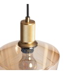 Abruzzo Lampa wisząca szklana bursztynowa E27 Ø20cm Incanto ABR-LWS-A-INC