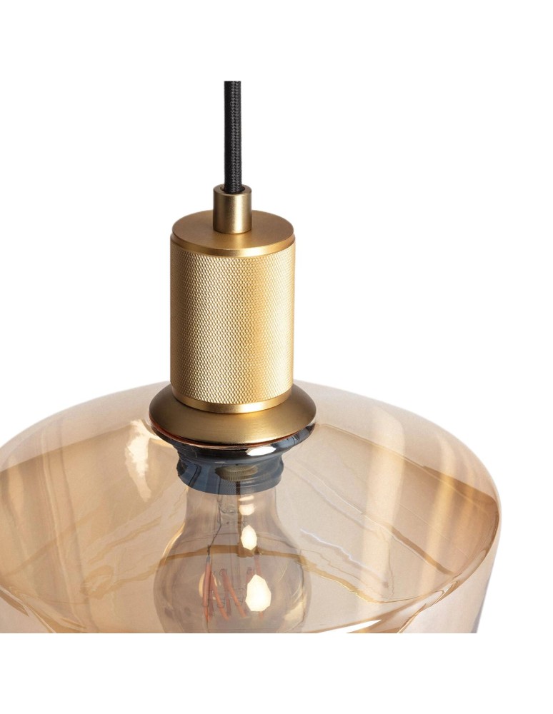 Abruzzo Lampa wisząca szklana bursztynowa E27 Ø20cm Incanto ABR-LWS-A-INC