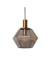 View Abruzzo Amber E27 Baciata glass pendant lamp ABR-LWS-A-BAC