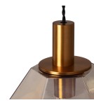 Abruzzo Lampa wisząca szklana bursztynowa E27 Baciata ABR-LWS-A-BAC