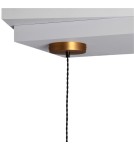 Abruzzo Lampa wisząca szklana bursztynowa E27 Baciata ABR-LWS-A-BAC