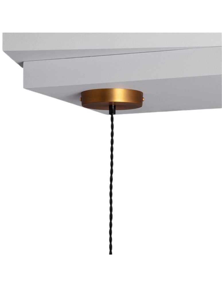 Abruzzo Lampa wisząca szklana bursztynowa E27 Baciata ABR-LWS-A-BAC