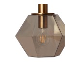 Abruzzo Lampa wisząca szklana bursztynowa E27 Baciata ABR-LWS-A-BAC