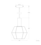 Abruzzo Lampa wisząca szklana bursztynowa E27 Baciata ABR-LWS-A-BAC