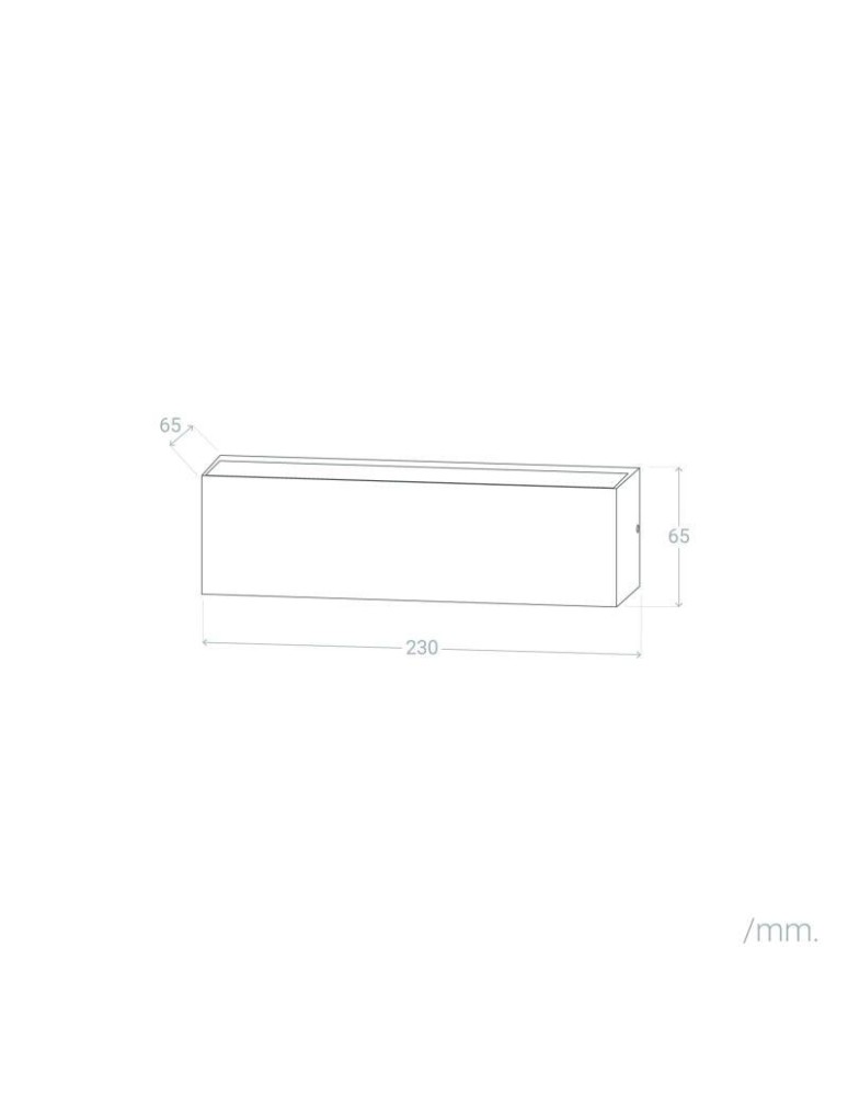 Outdoor wall lamps - Abruzzo Outdoor wall lamp wall sconce 10W double-sided black 3000K Azzurra ABR-LZKO-10W-3000K - product kolory-swiatla.pl 6