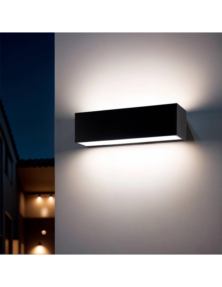 Outdoor wall lamps - Abruzzo Outdoor wall lamp wall sconce 10W double-sided black 4000K Azzurra ABR-LZKO-10W-4000K - product kolory-swiatla.pl 3