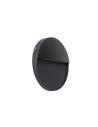 View Abruzzo Outdoor black round wall lamp IP54 6W CCT Lunaria ABR-LZKO-C
