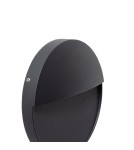 Abruzzo Kinkiet zewnętrzny czarny okrągły IP54 6W CCT Lunaria ABR-LZKO-C