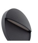 Abruzzo Kinkiet zewnętrzny czarny okrągły IP54 6W CCT Lunaria ABR-LZKO-C