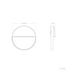 Outdoor wall lamps - Abruzzo Outdoor black round wall lamp IP54 6W CCT Lunaria ABR-LZKO-C - product 6