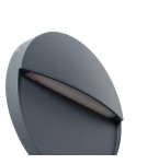 Abruzzo Kinkiet zewnętrzny szary okrągły IP54 6W CCT Lunaria ABR-LZKO-S