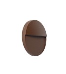 Outdoor wall lamps - Abruzzo Outdoor wall lamp brown round IP54 6W CCT Lunaria ABR-LZKO-BR - product 1