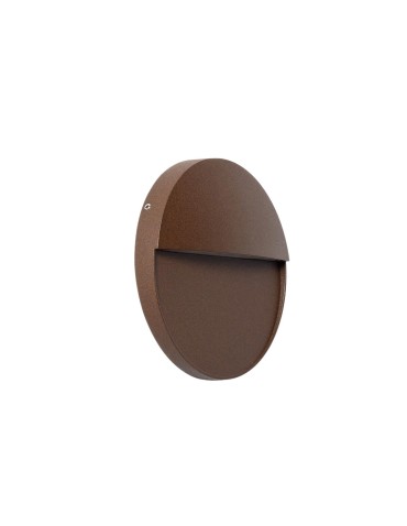 Abruzzo Outdoor wall lamp brown round IP54 6W CCT Lunaria ABR-LZKO-BR