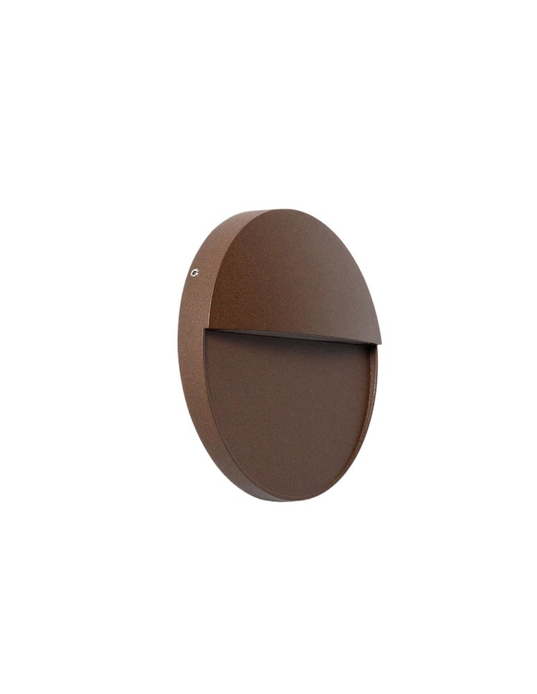 Outdoor wall lamps - Abruzzo Outdoor wall lamp brown round IP54 6W CCT Lunaria ABR-LZKO-BR - product kolory-swiatla.pl 1