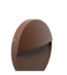 Abruzzo Kinkiet zewnętrzny brązowy okrągły IP54 6W CCT Lunaria ABR-LZKO-BR