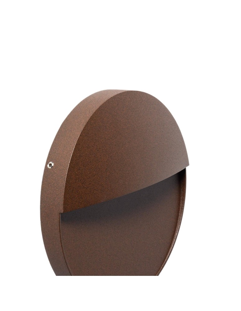 Outdoor wall lamps - Abruzzo Outdoor wall lamp brown round IP54 6W CCT Lunaria ABR-LZKO-BR - product kolory-swiatla.pl 3