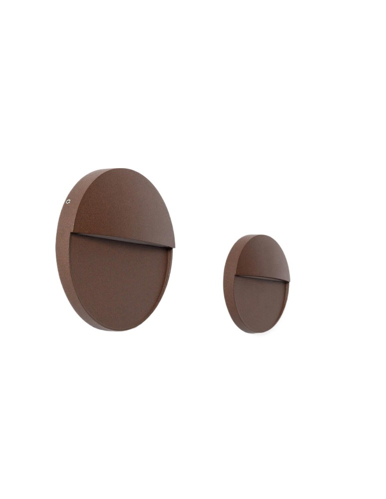 Outdoor wall lamps - Abruzzo Outdoor wall lamp brown round IP54 6W CCT Lunaria ABR-LZKO-BR - product kolory-swiatla.pl 4