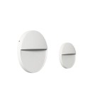 Outdoor wall lamps - Abruzzo Outdoor wall lamp white round IP54 6W CCT Lunaria ABR-LZKO-B - product 3